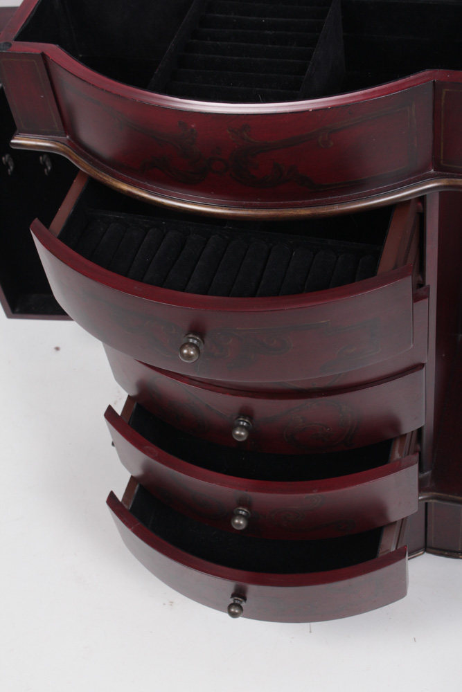 Wood Jewelry Armoire