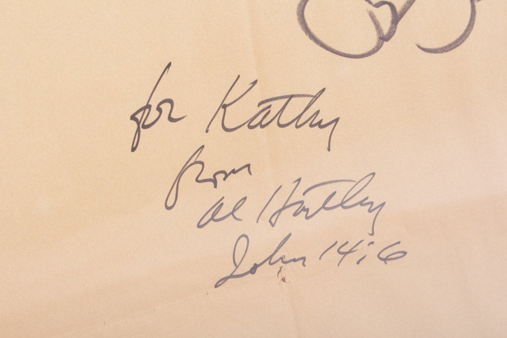 Original Al Hartley Caricature Drawing