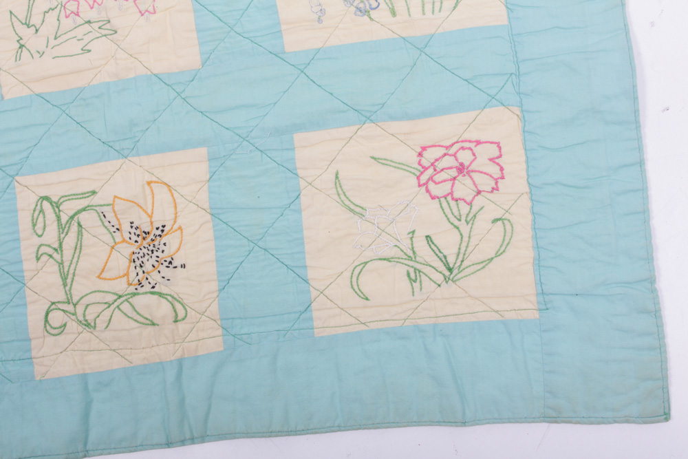 Vintage Crib Quilt & Blanket