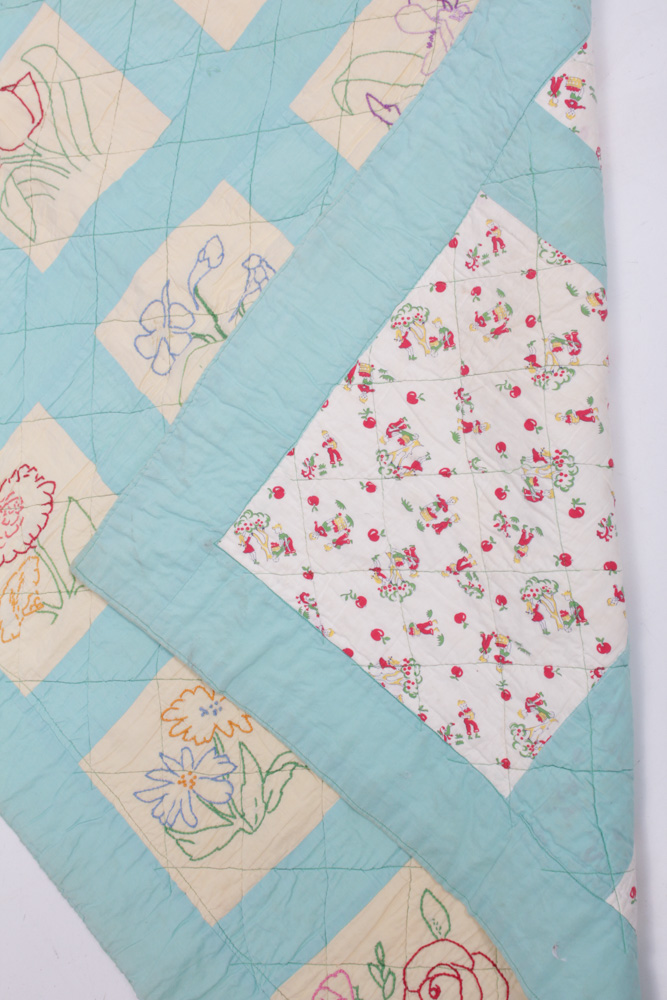 Vintage Crib Quilt & Blanket