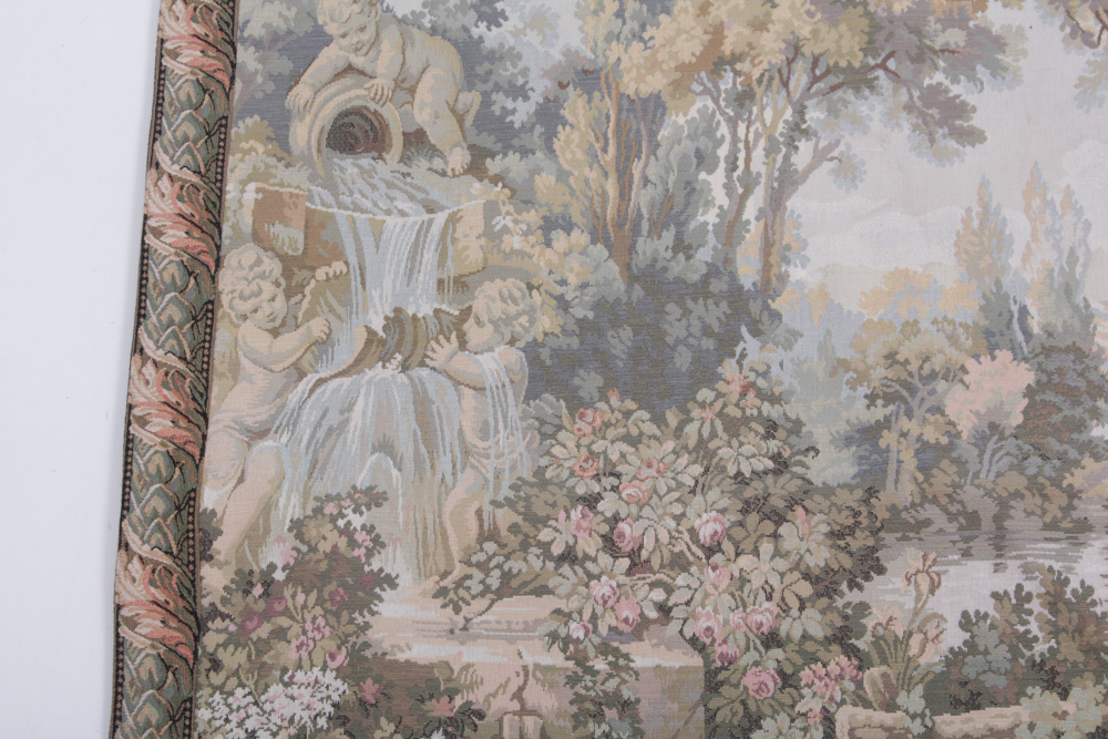 Pastoral Scene Woven Tapestry