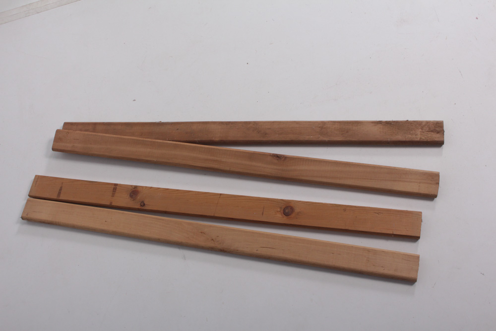 Twin Paneled Oak Bed