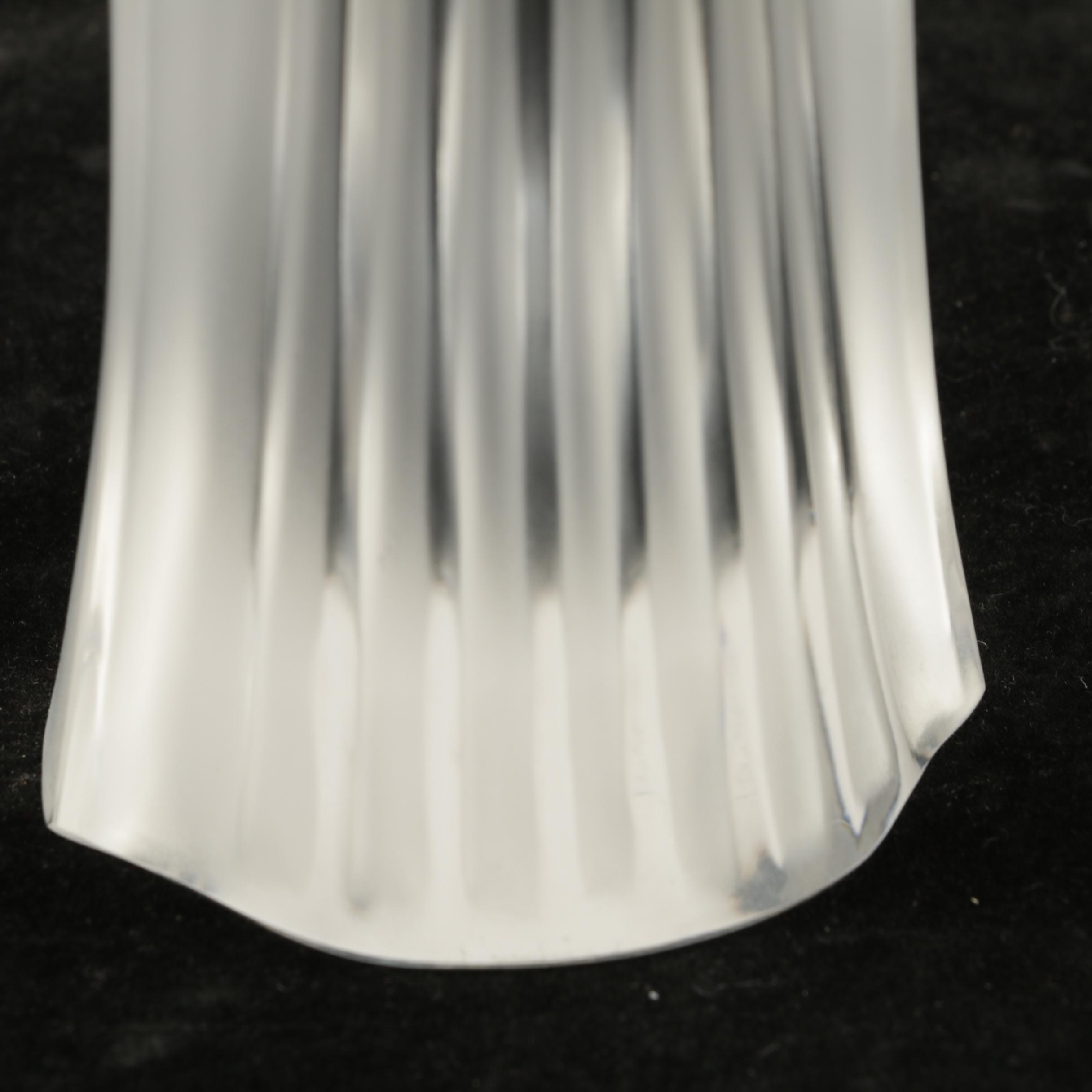 “Lalique France” Frosted Crystal Statue of The Madonna