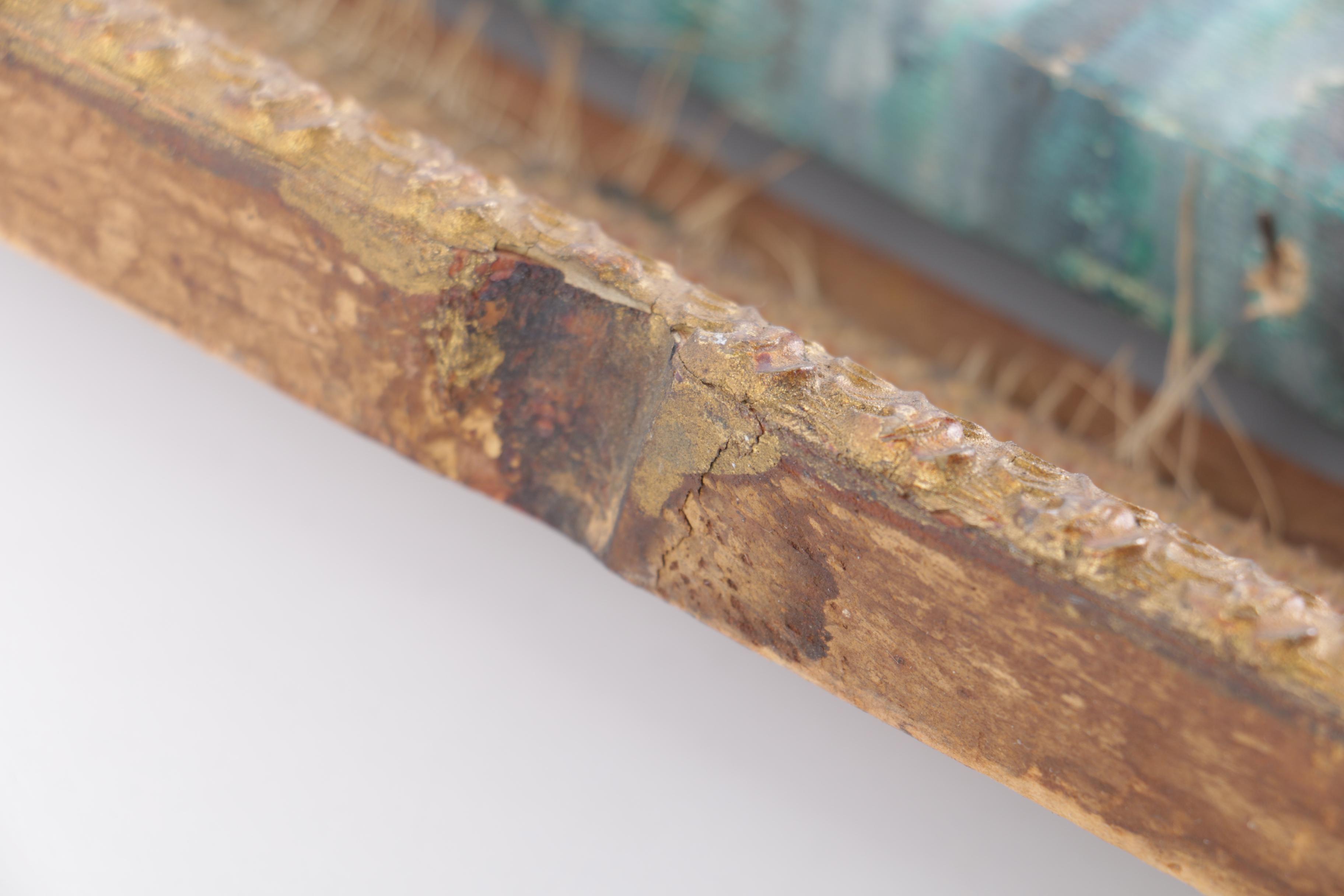 Oil Painting on Canvas of Multi-Masted Ship