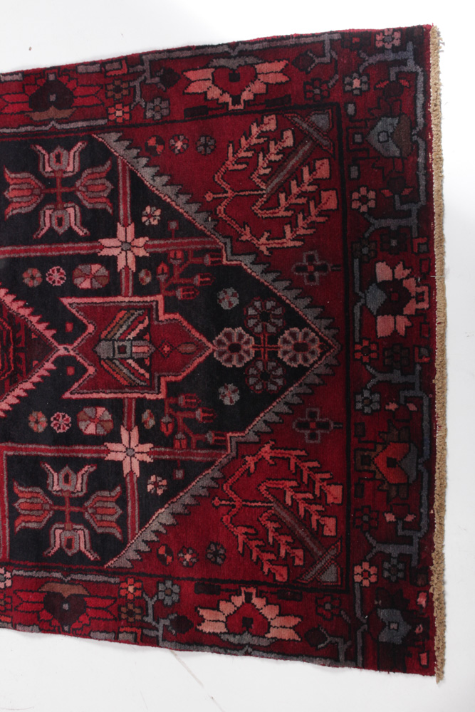 Hand-Knotted Persian Karaja Heriz Runner