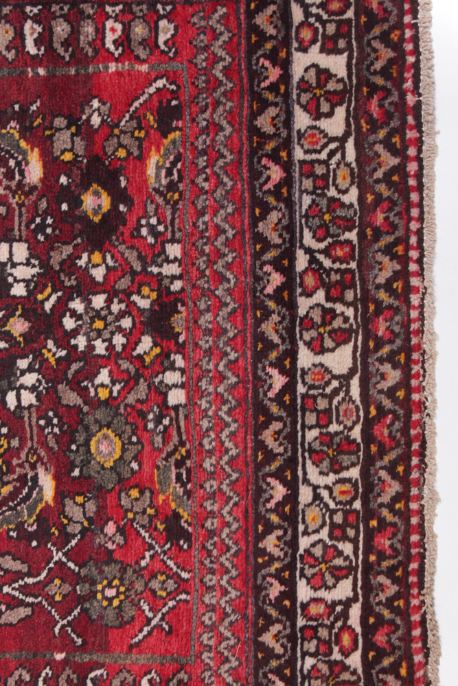 Vintage Hand-Knotted Persian Sarouk Area Rug