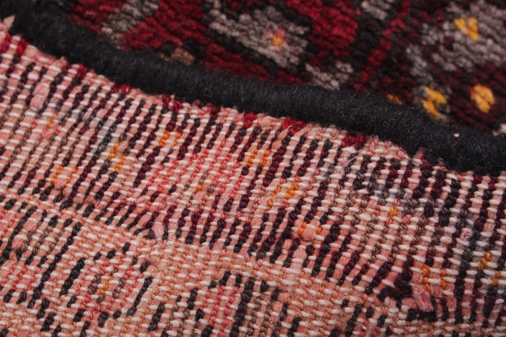 Vintage Hand-Knotted Persian Sarouk Area Rug