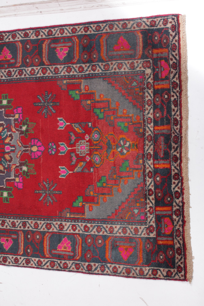 Hand-Knotted Vintage Persian Malayer Sarouk Rug