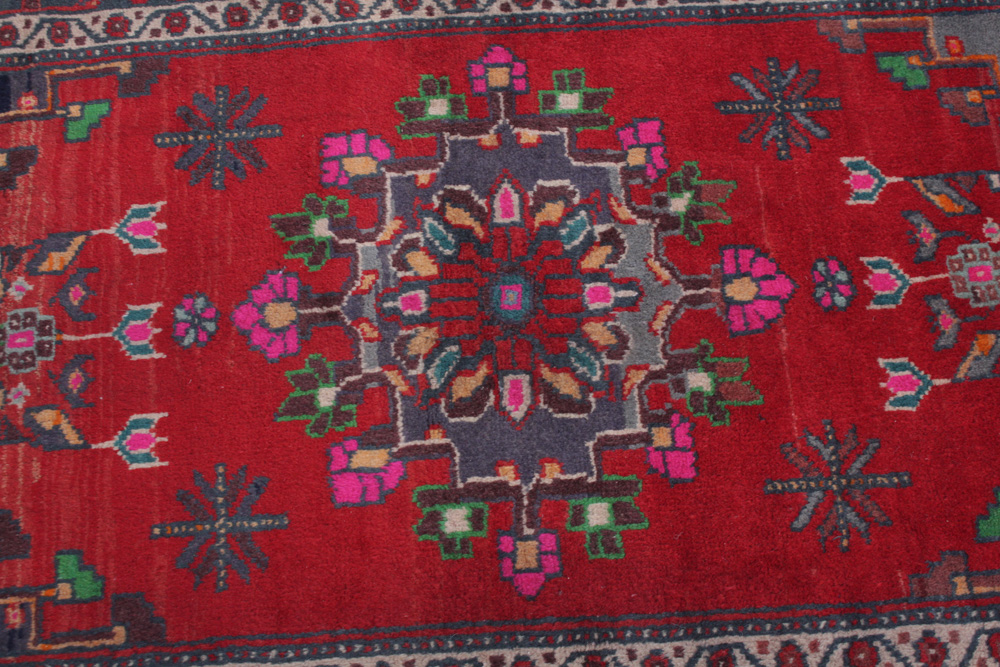 Hand-Knotted Vintage Persian Malayer Sarouk Rug