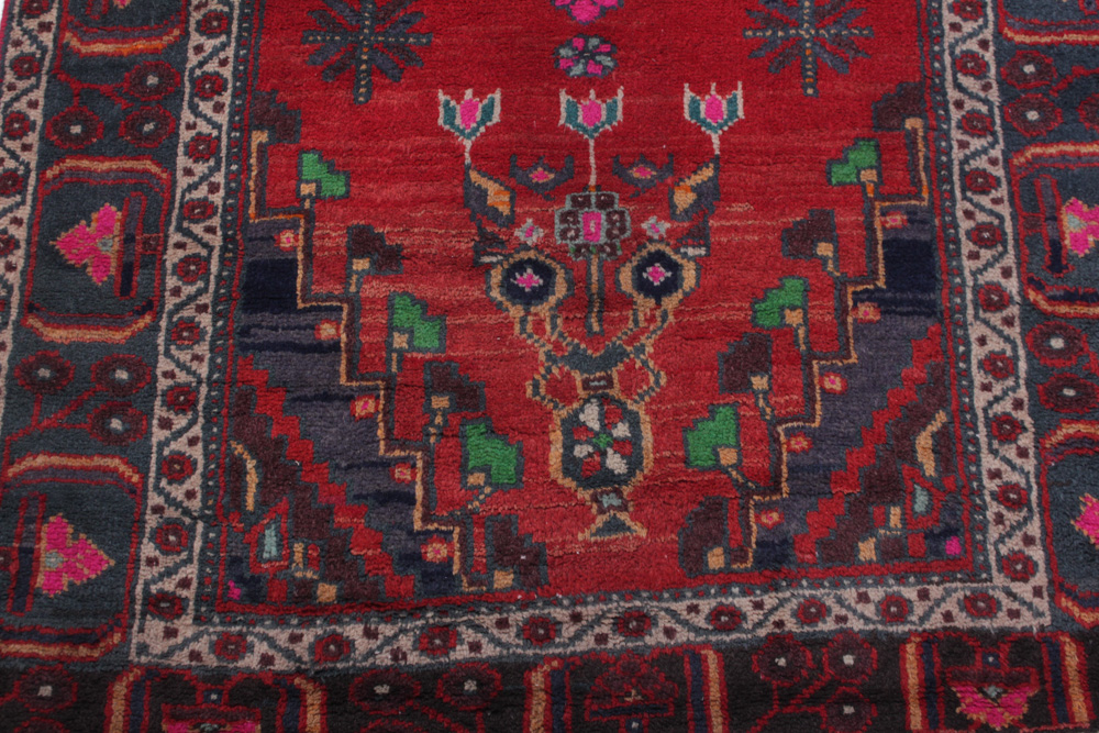 Hand-Knotted Vintage Persian Malayer Sarouk Rug