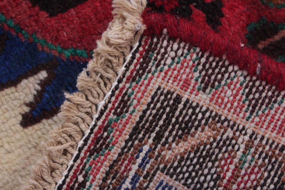 Hand-Knotted Persian Kurdish Bijar Area Rug