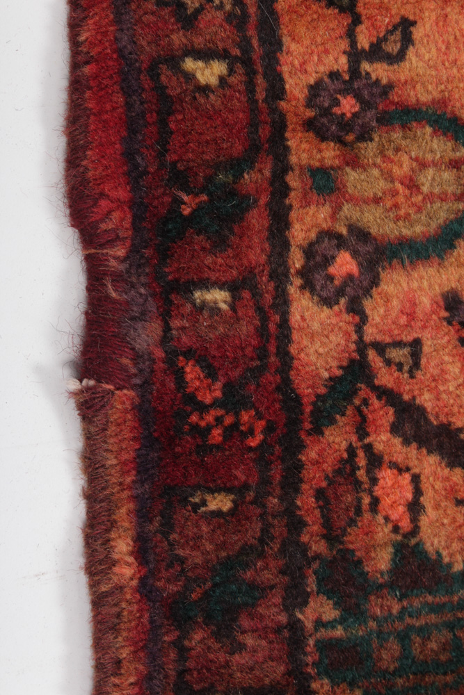 Semi-Antique Hand-Knotted Persian Zanjan Area Rug