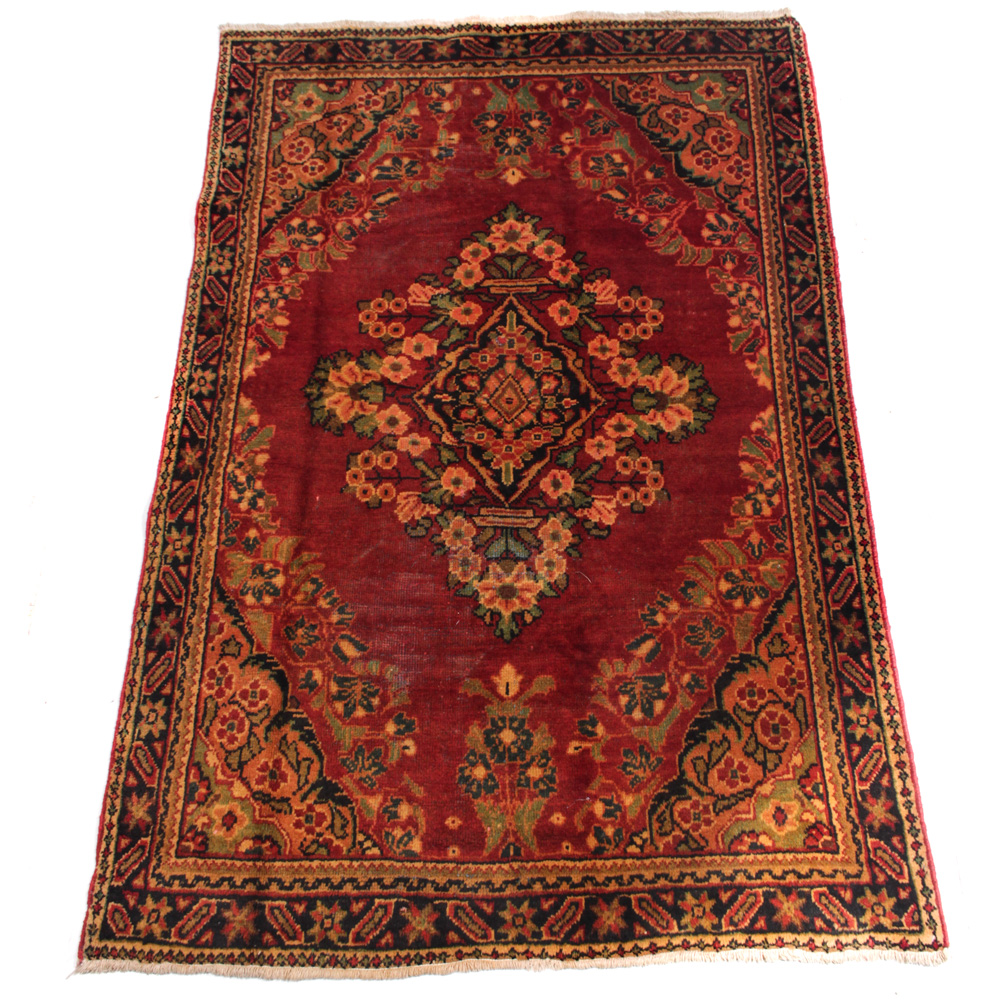 Semi-Antique Persian Mahal Area Rug