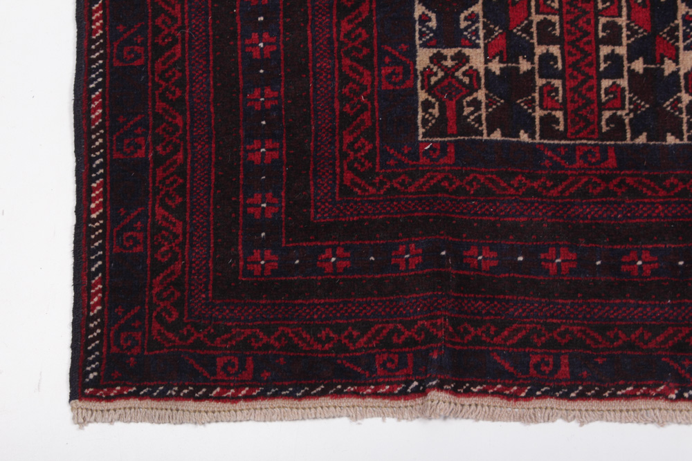Semi-Antique Persian Baluch Prayer Rug