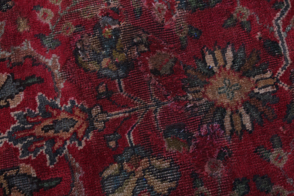 Semi-Antique Hand-Knotted Persian Tabriz Pictorial Room Size Rug