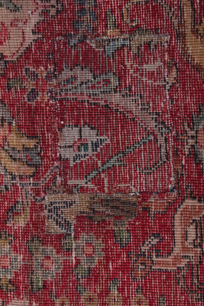 Semi-Antique Hand-Knotted Persian Tabriz Pictorial Room Size Rug