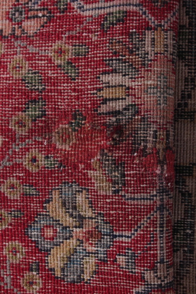 Semi-Antique Hand-Knotted Persian Tabriz Pictorial Room Size Rug