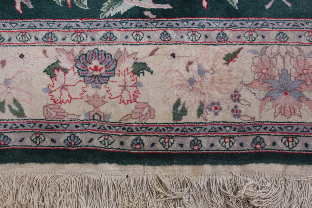 Hand-Knotted Sino-Persian Kashan Area Rug