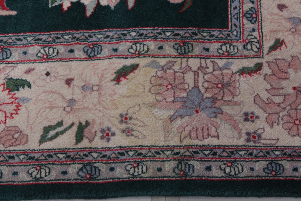 Hand-Knotted Sino-Persian Kashan Area Rug