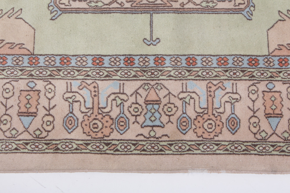 Hand-Knotted Persian Heriz Area Rug