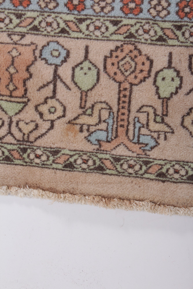 Hand-Knotted Persian Heriz Area Rug