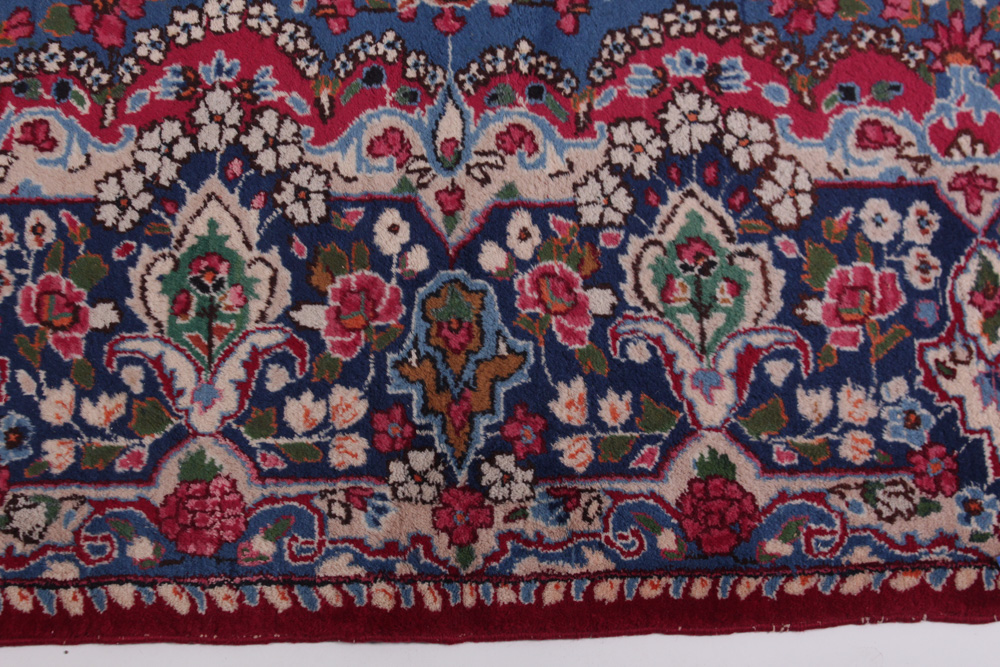 Hand-Knotted Persian Kerman Area Rug