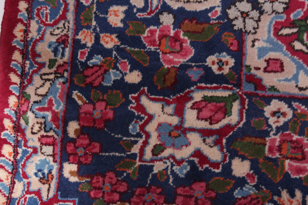 Hand-Knotted Persian Kerman Area Rug