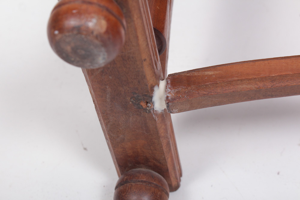 Antique Eastlake Needlepoint Sewing Bench