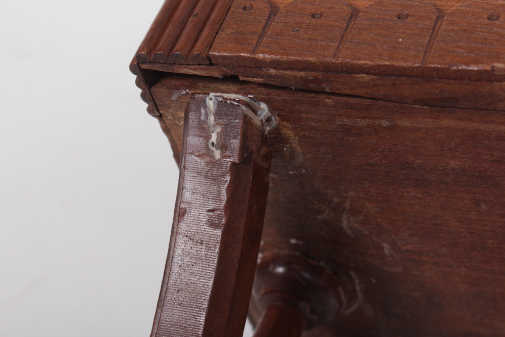 Antique Eastlake Needlepoint Sewing Bench