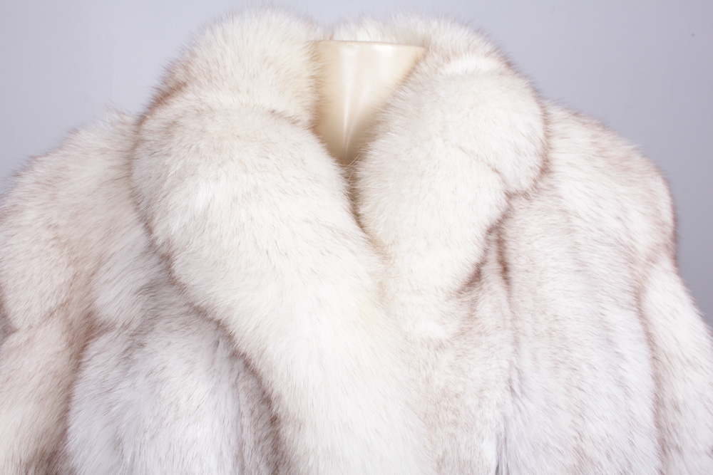 Blue Fox Fur Coat