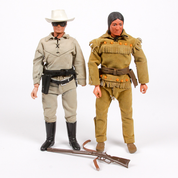 1973 Lone Ranger and Tonto Action Figures
