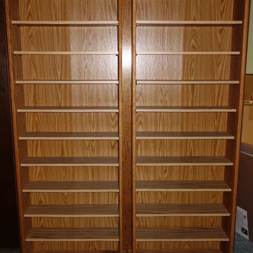 Two Wooden Book Shelves