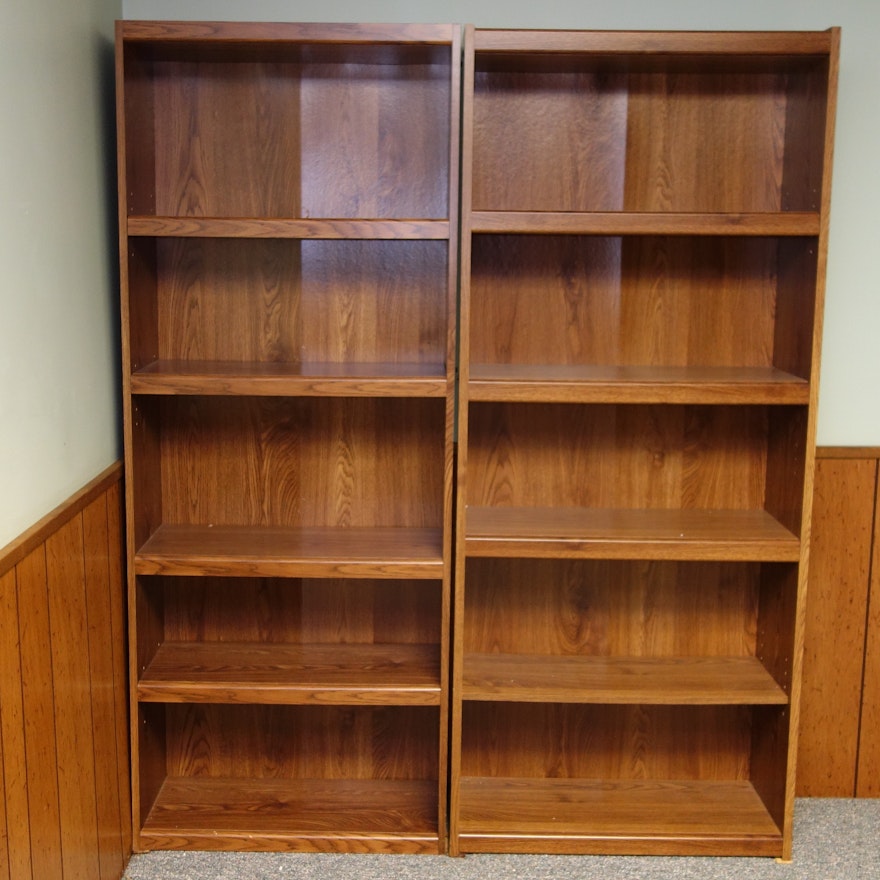 Two Wooden Bookshelves