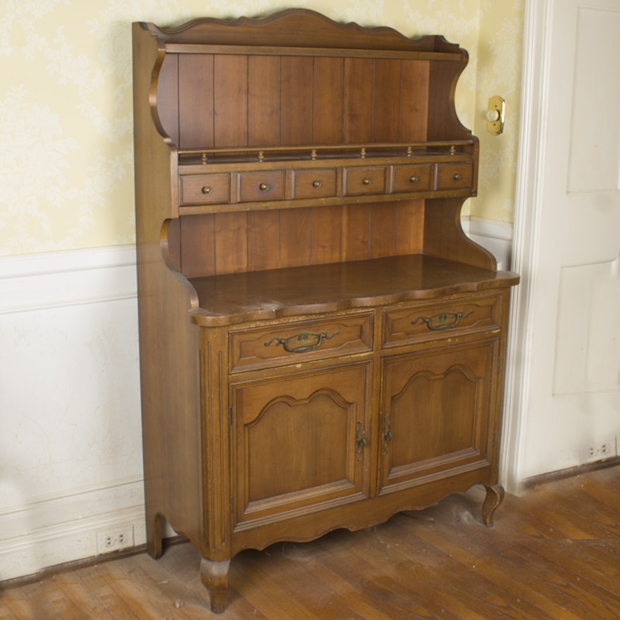 Maple Step-Back Cabinet by J.B. Van Sciver Co.