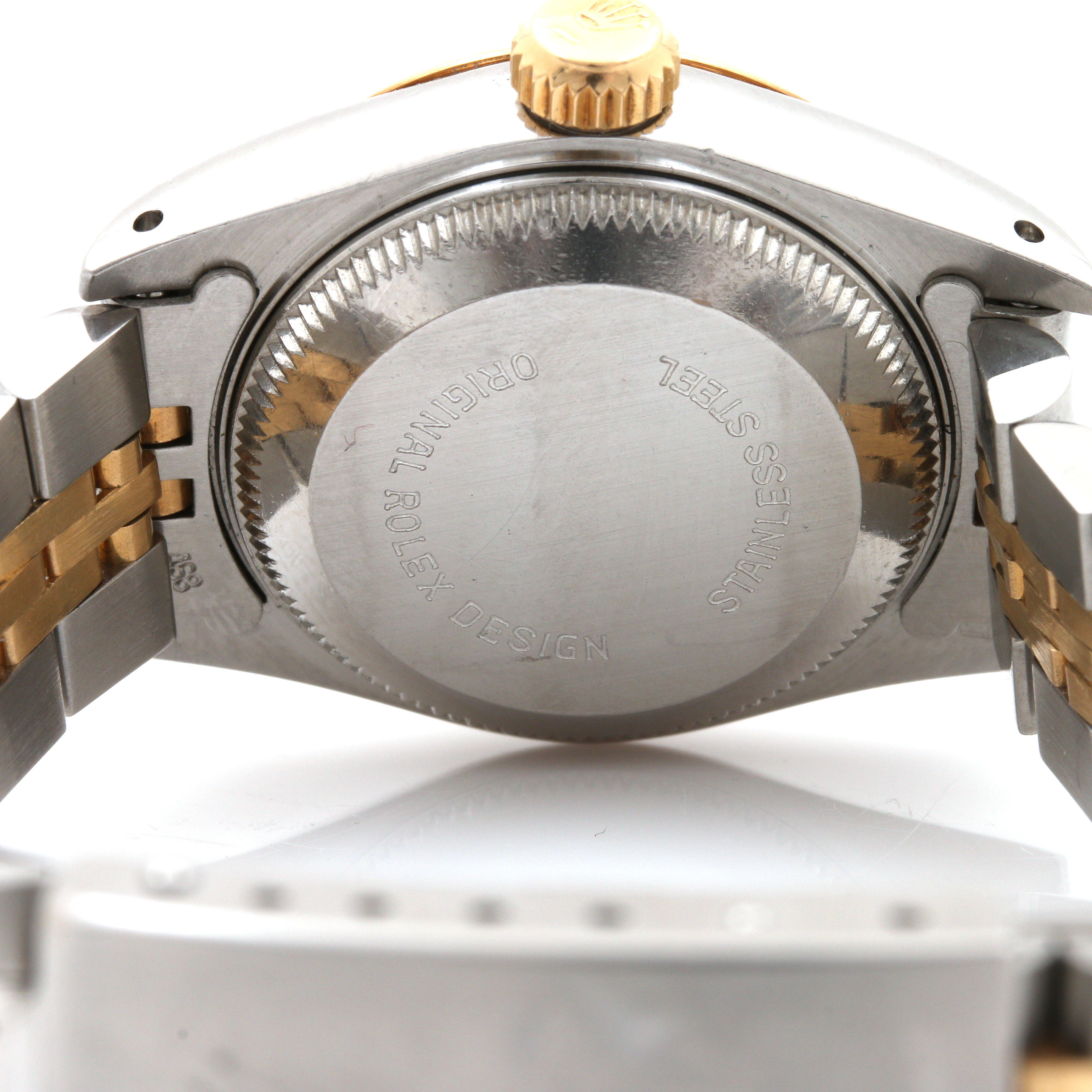 Rolex Oyster Perpetual Datejust 18K Yellow Gold Stainless Steel Watch