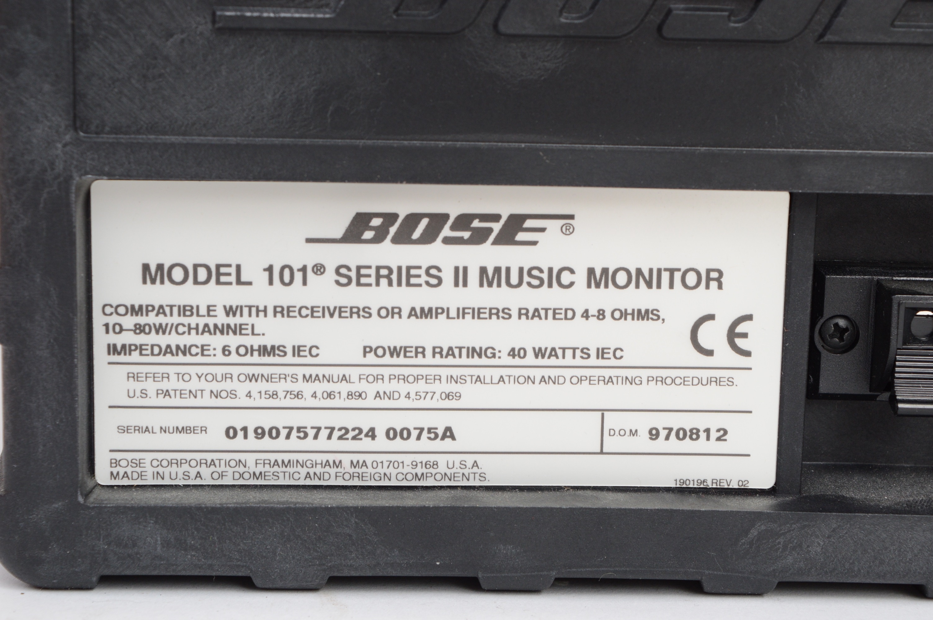 Bose 101 Series II Speakers