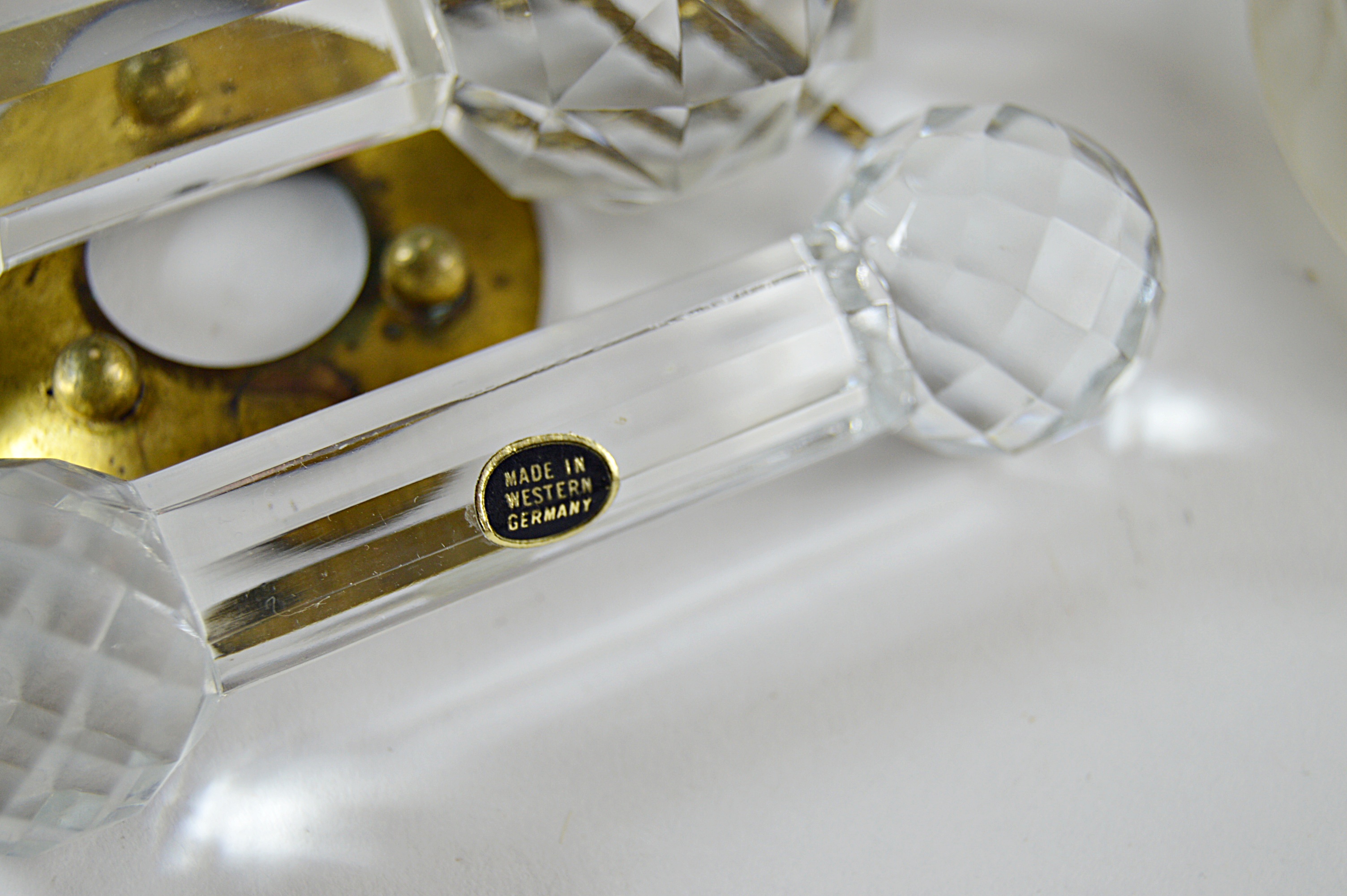 Antique Glassware and China with Gillinder Jar with Lion, Moser Bohemian Goblet