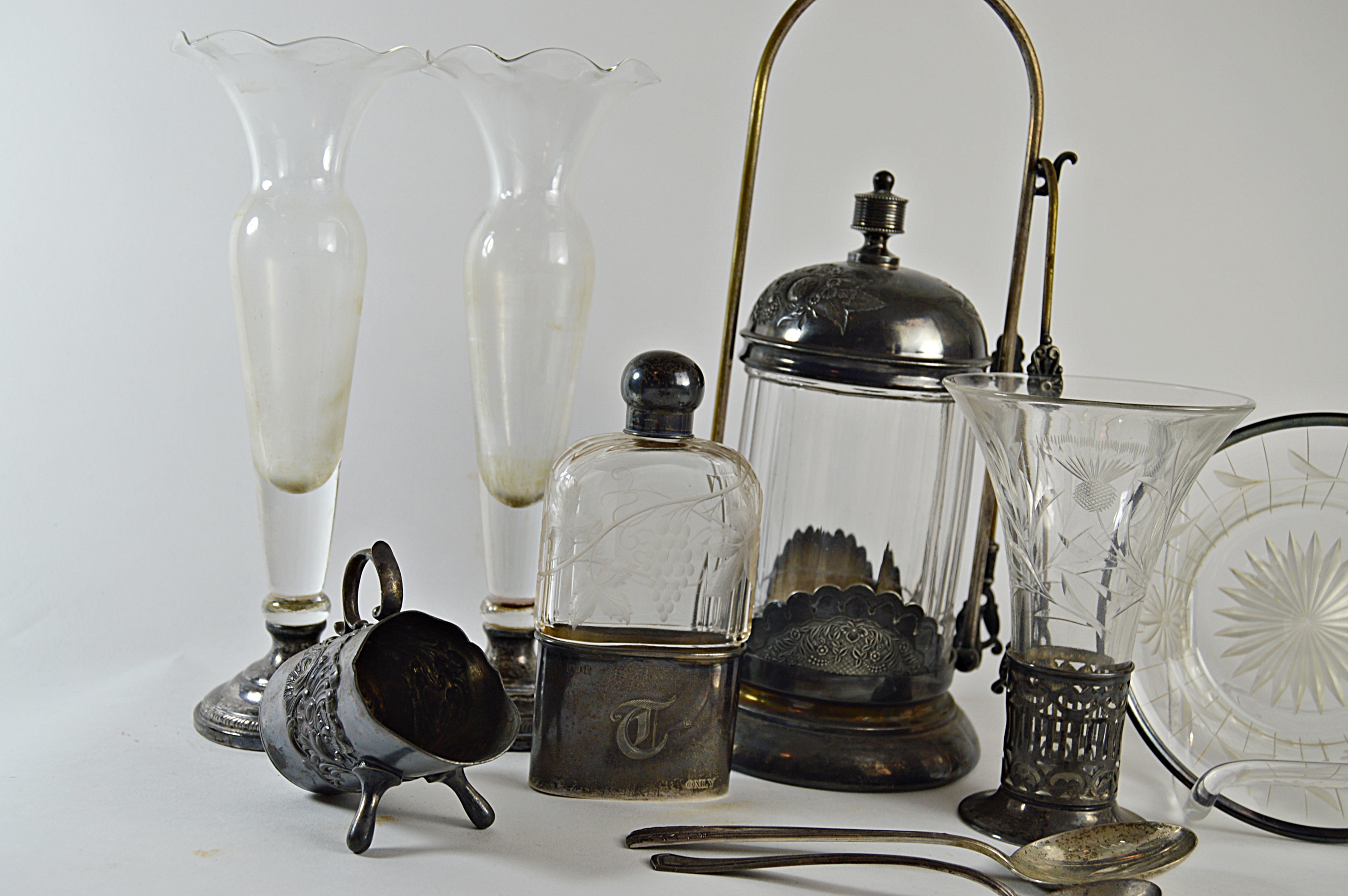 Antique Sterling Silver and Silver Plate Collectibles, Barware and Kitchenalia
