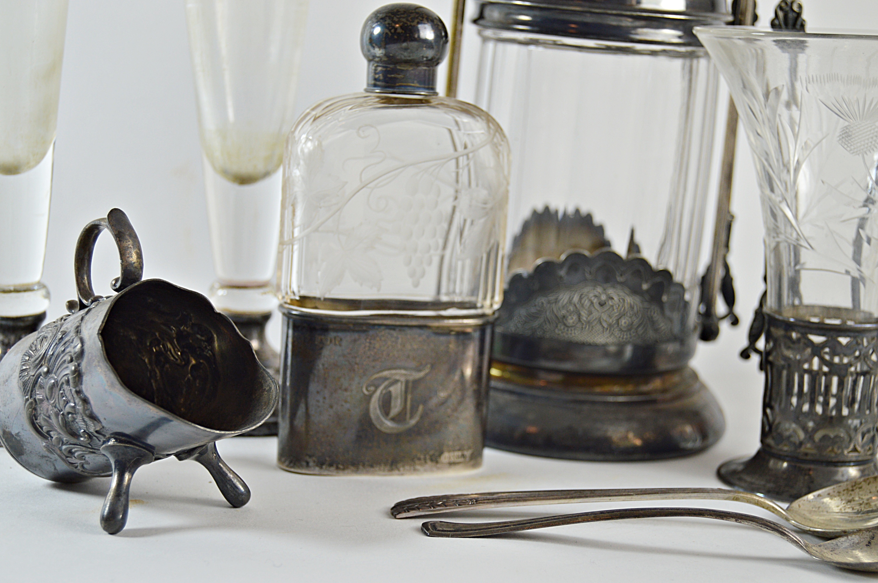 Antique Sterling Silver and Silver Plate Collectibles, Barware and Kitchenalia