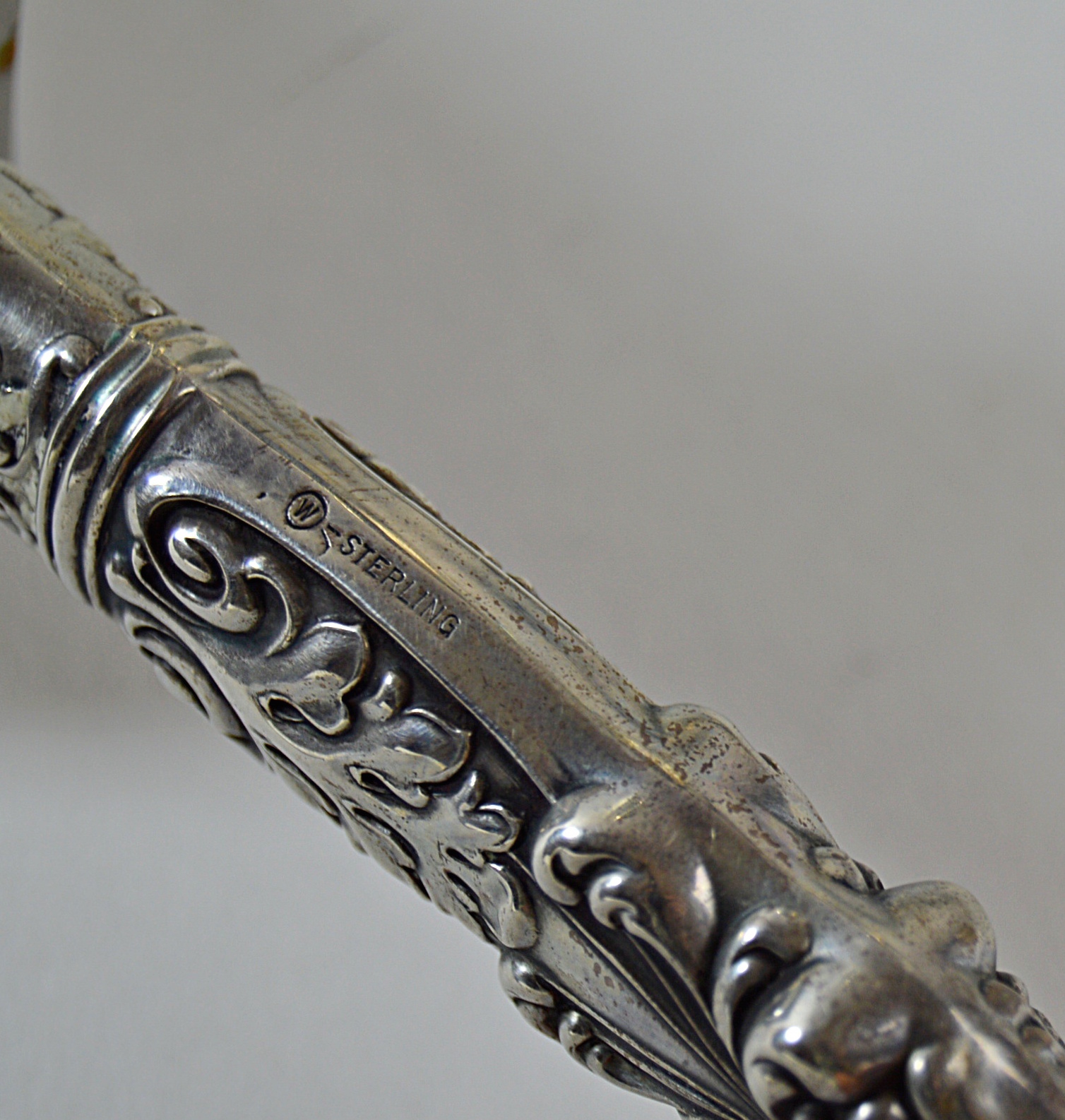 Meriden "Bordeaux" Silver Plate Water Pitcher,Wallace Sterling Carving Set