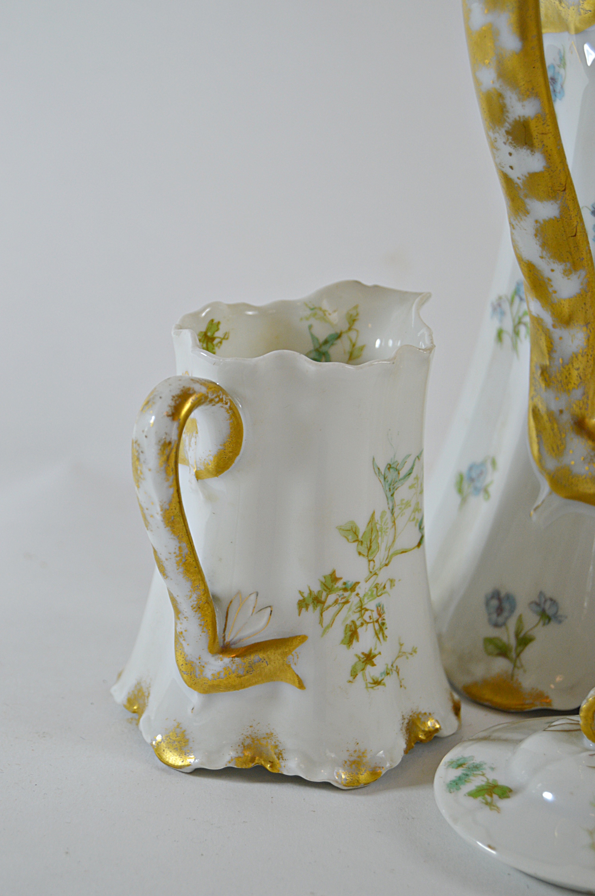 Antique Haviland Limoges "The Taranto" Porcelain Chocolate Set