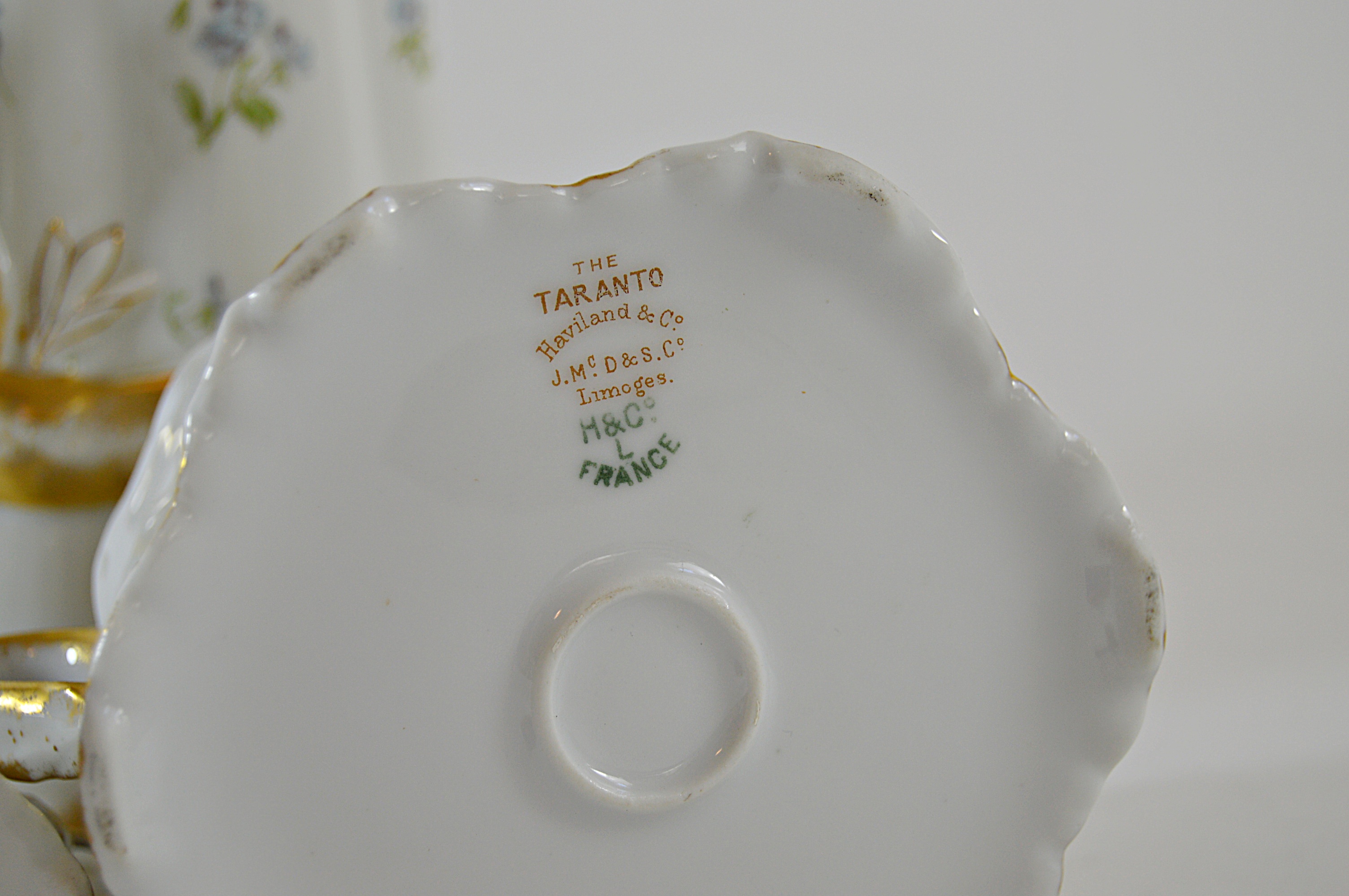 Antique Haviland Limoges "The Taranto" Porcelain Chocolate Set