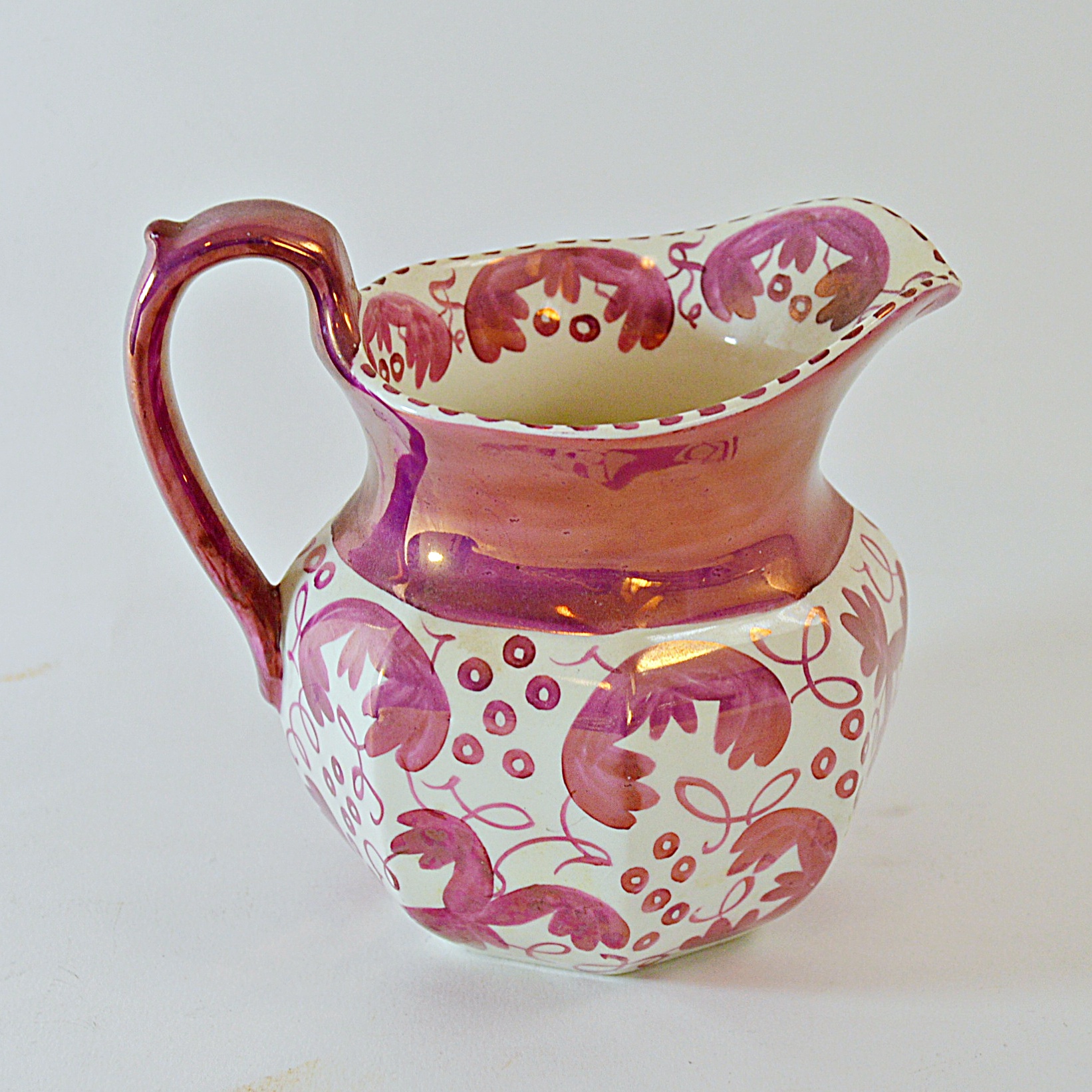 Antique Wedgwood of Etruria & Barlaston Pink Lustre Pitcher