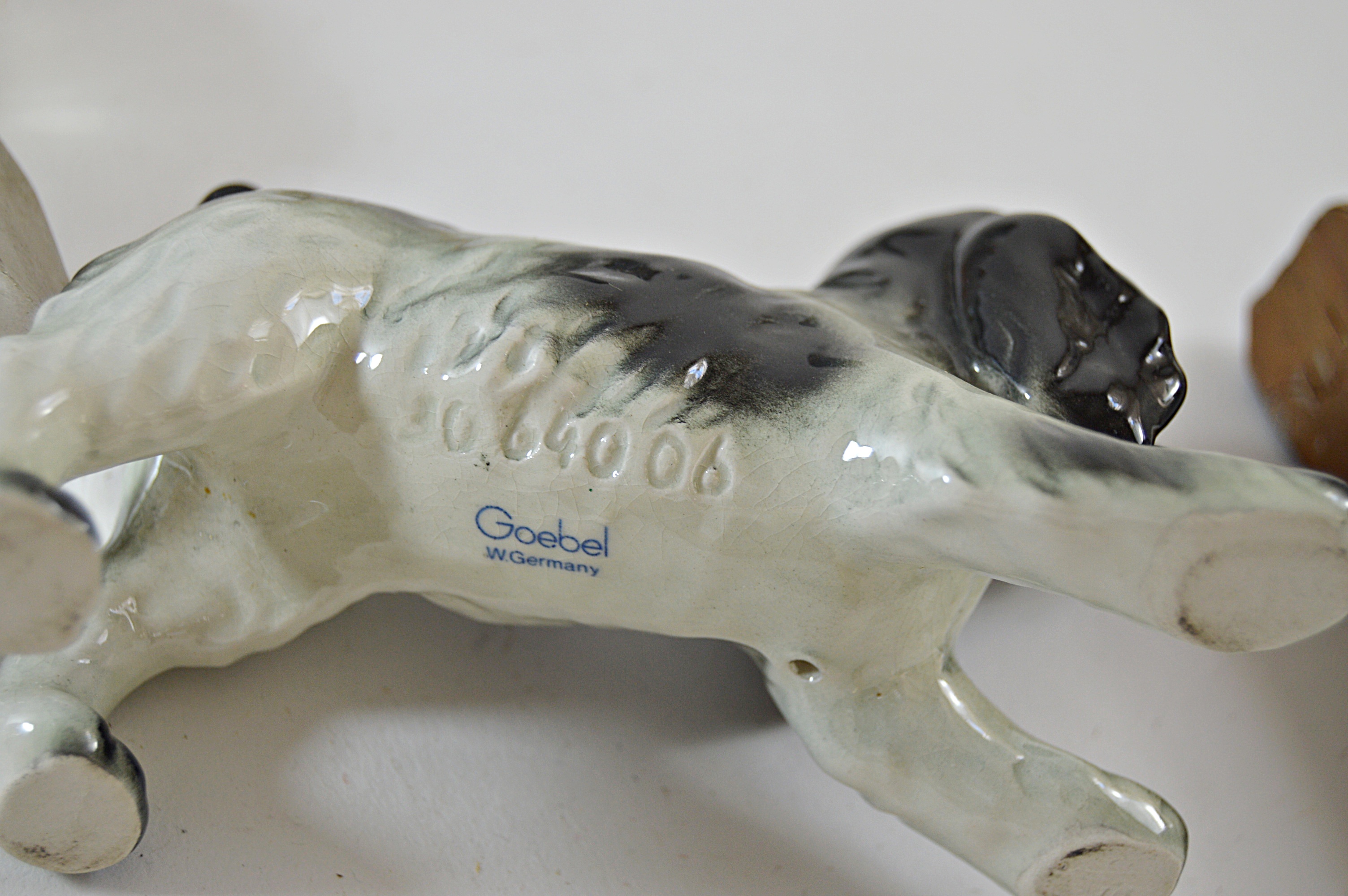 Antique and Vintage Miniatures with Child's Tea Set, Goebel Dog, Waterford Vase