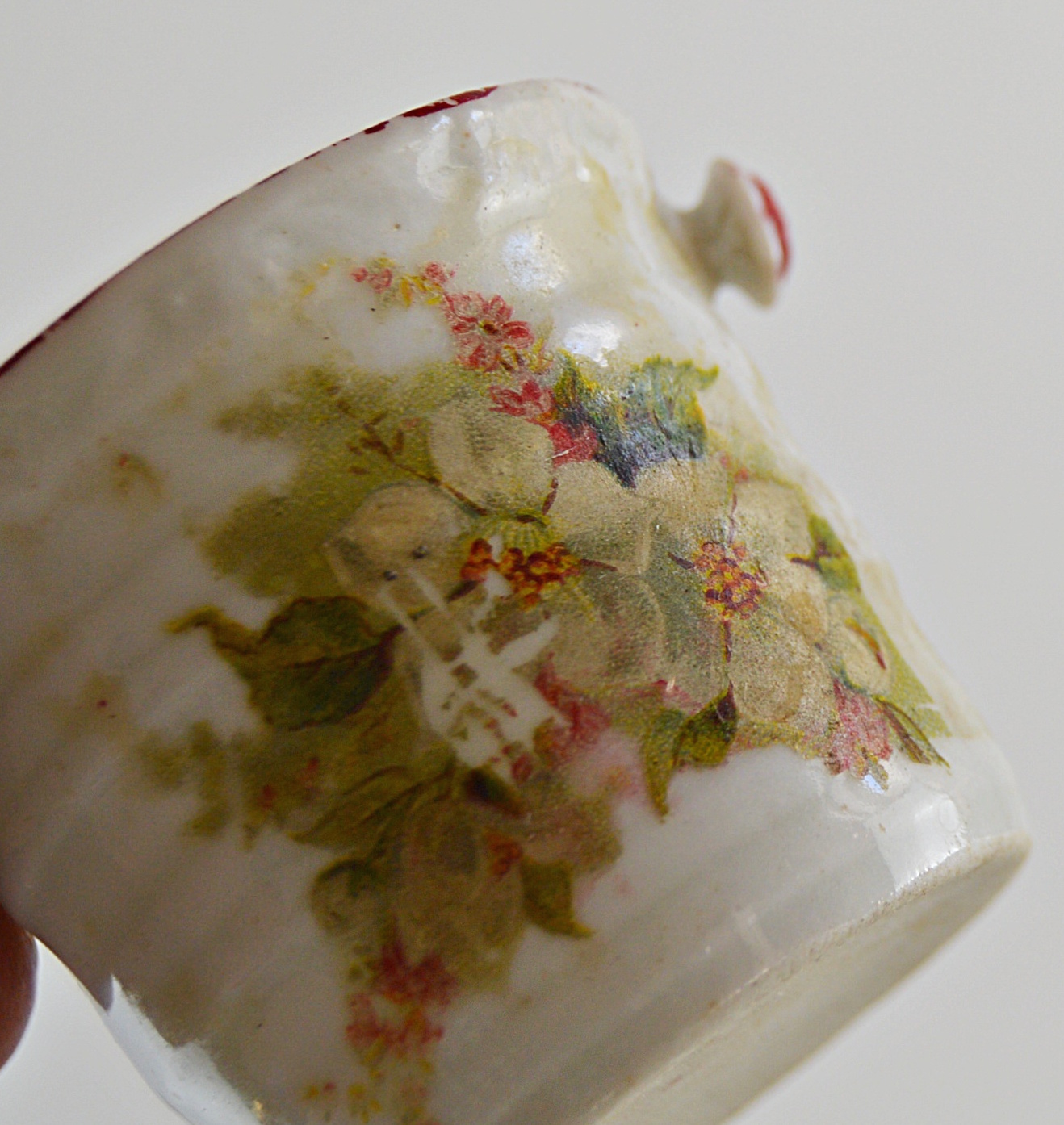 Antique and Vintage Miniatures with Child's Tea Set, Goebel Dog, Waterford Vase