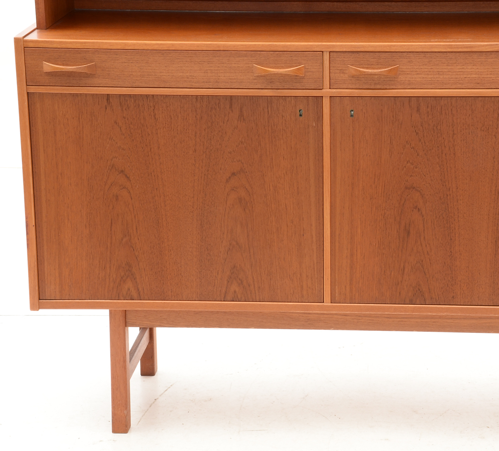 Swedish Modern Teak Buffet with Cabinet by Ulferts
