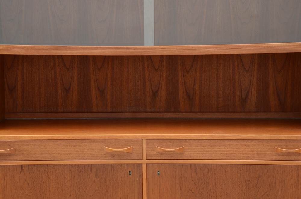 Swedish Modern Teak Buffet with Cabinet by Ulferts