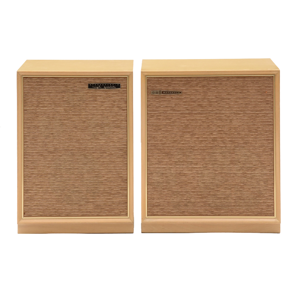 Vintage Motorola Stereo Console and Stereophone Speaker