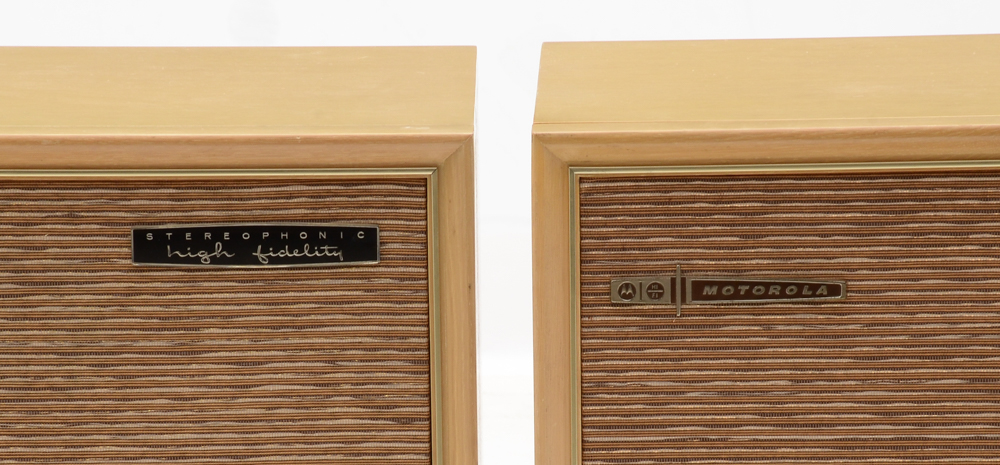 Vintage Motorola Stereo Console and Stereophone Speaker