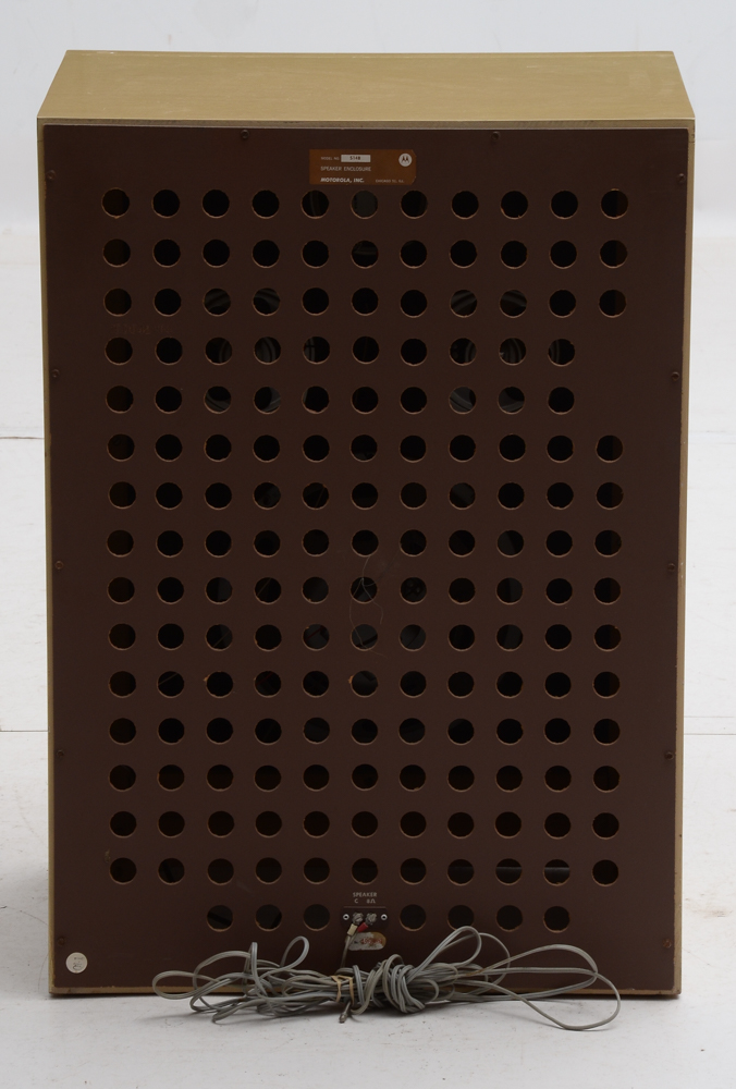 Vintage Motorola Stereo Console and Stereophone Speaker